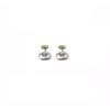 Autumn-Winter Retro French Gold & Silver Bean Earrings: Cold Style Metal Studs for Women