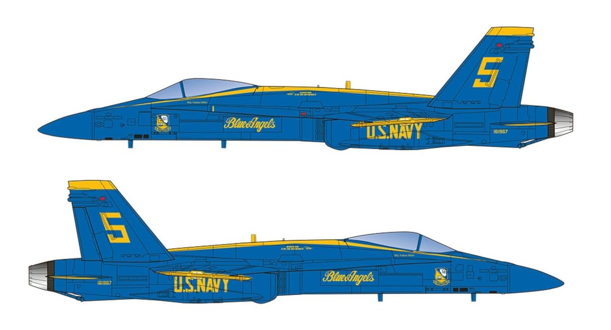 

Platz US Navy Hornet Blue Angels 2 aircraft set plastic model 1/144 F/A-18C FC-23