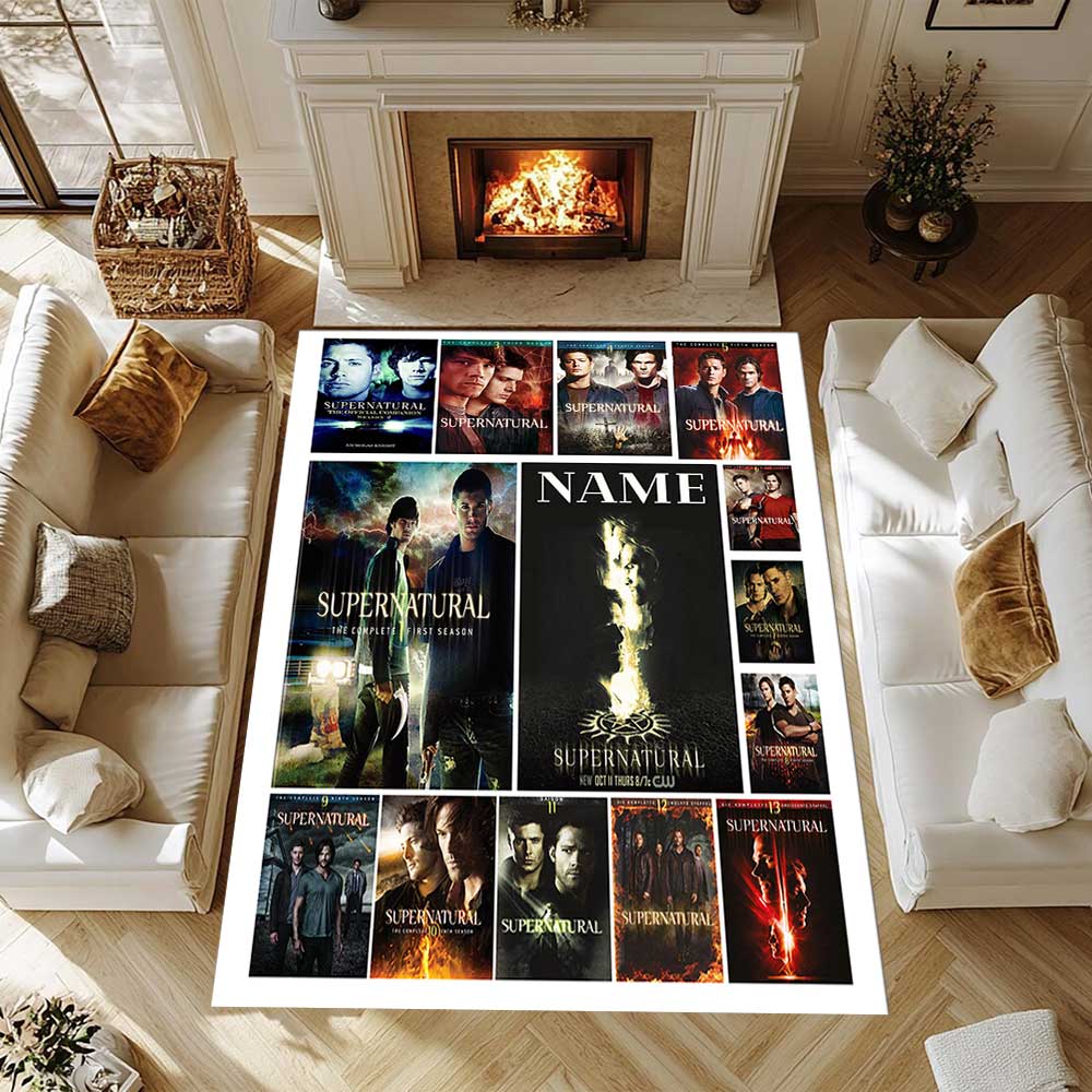 Warnermedia (11) Customize your name rug, office chair cushion, home bedroom living room gift.