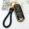 Key Cover Fob 4Buttons Tpu Car Case Shell Fob Holder For Mazda 2 3 5 6 Cx-3 Cx-5 Cx-7 Cx-9 Atenz Speed Miata Mx5 Axela Cx4