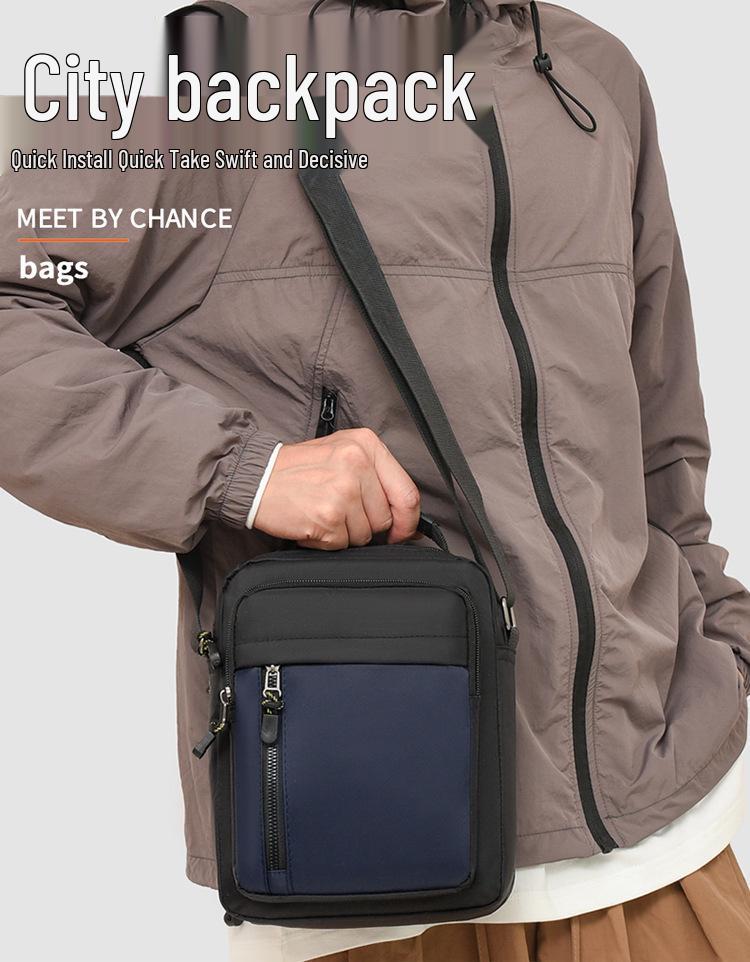 Men's Trendy Vertical Crossbody Bag - Lightweight Casual Travel & Commuting Handbag