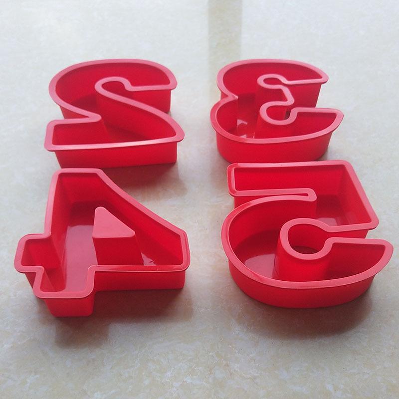 4-inch Cartoon Silicone Mold for Mousse, Chiffon Cakes & Desserts - Arabic Numbers