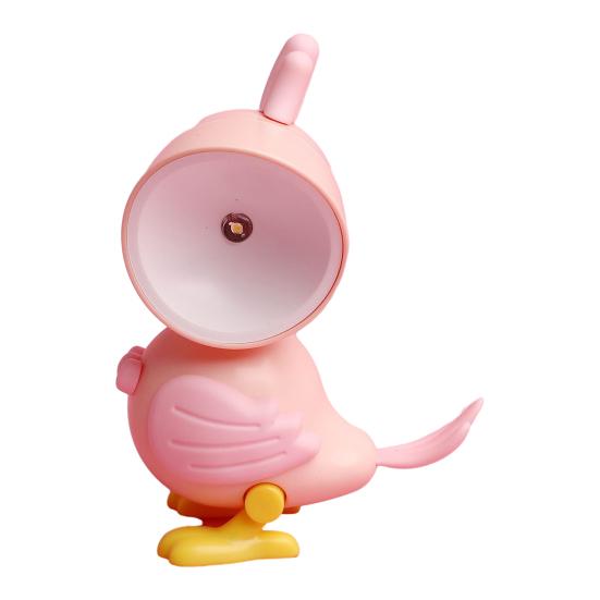 Small Cute Bird Table Lamp Cartoon Parrot Shaped Night Light Magnetic Adjustable LED Bedside Lamp for Bedroom Kids Room