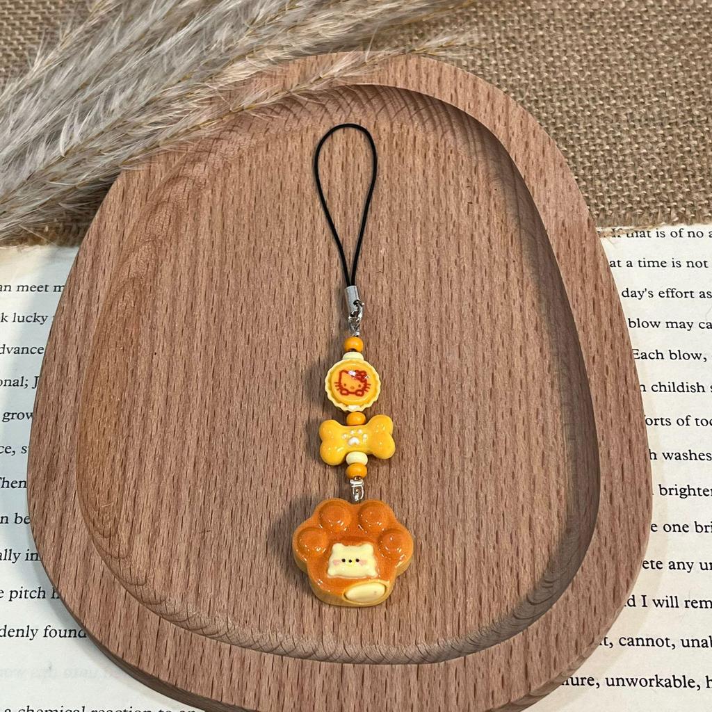 Xiaohongshu Dog Flower Roll Cute Toy Keychain & Lanyard Pendant