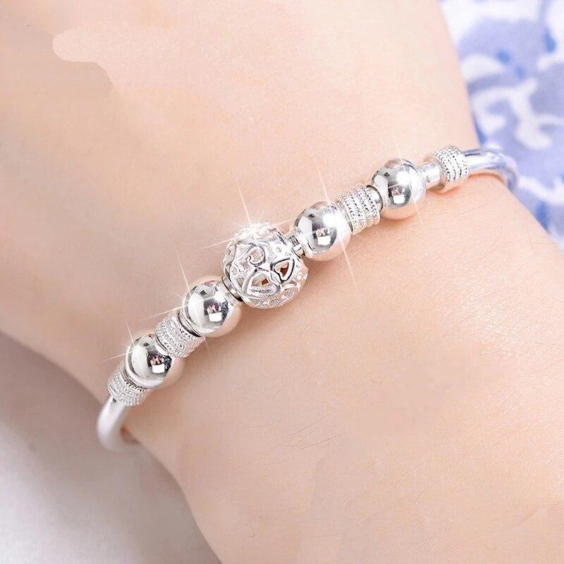  Color Color Lucky Beads Charm Friendship Cuff Bracelets Bangle Graceful Adjustable For Women Bridal Wedding Occasion Jewelry Sl096Elegant Charm