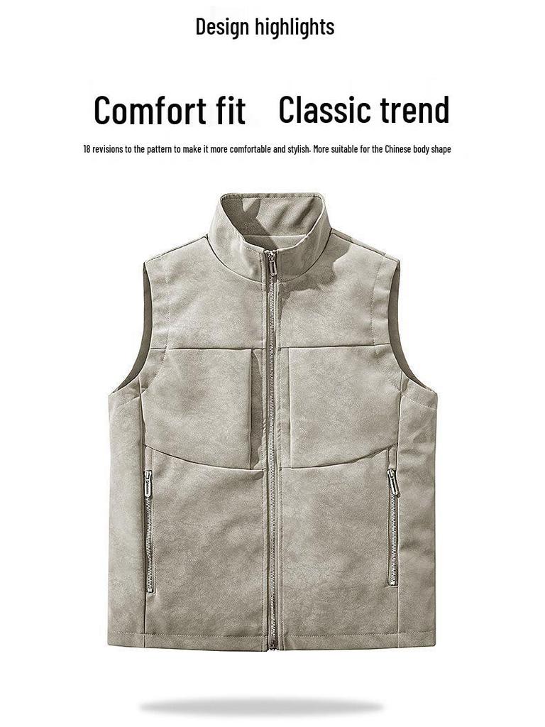 2026 Stylish Leather Vest: Comfortable, Durable, Windproof & Rainproof Autumn/Winter Sleeveless Top