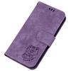 Custodia in pelle PU a portafoglio con motivo tigre simpatico cartone animato viola con per iPhone Samsung Umidigi Infinix TECNO... Adatto per oltre 900 modelli di telefono