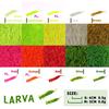 Bimoo 20PCS 10 Colors Soft Larva Fishing Lure Dragonfly Nymph for Bass Trout Walleye Pike Salmon Perch Panfish Fishing Bait