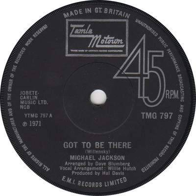 7-Zoll Schallplatte MICHAEL JACKSON - Got To Be There TMG797 Tamla Motown 1972 UK Soul/Funk Gebraucht