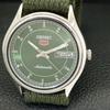 JAPAN VINTAGE SEIKO 5 AUTOMATIC 6309A MENS GREEN COLOR DIAL WATCH A701608-5 R206c-a701608