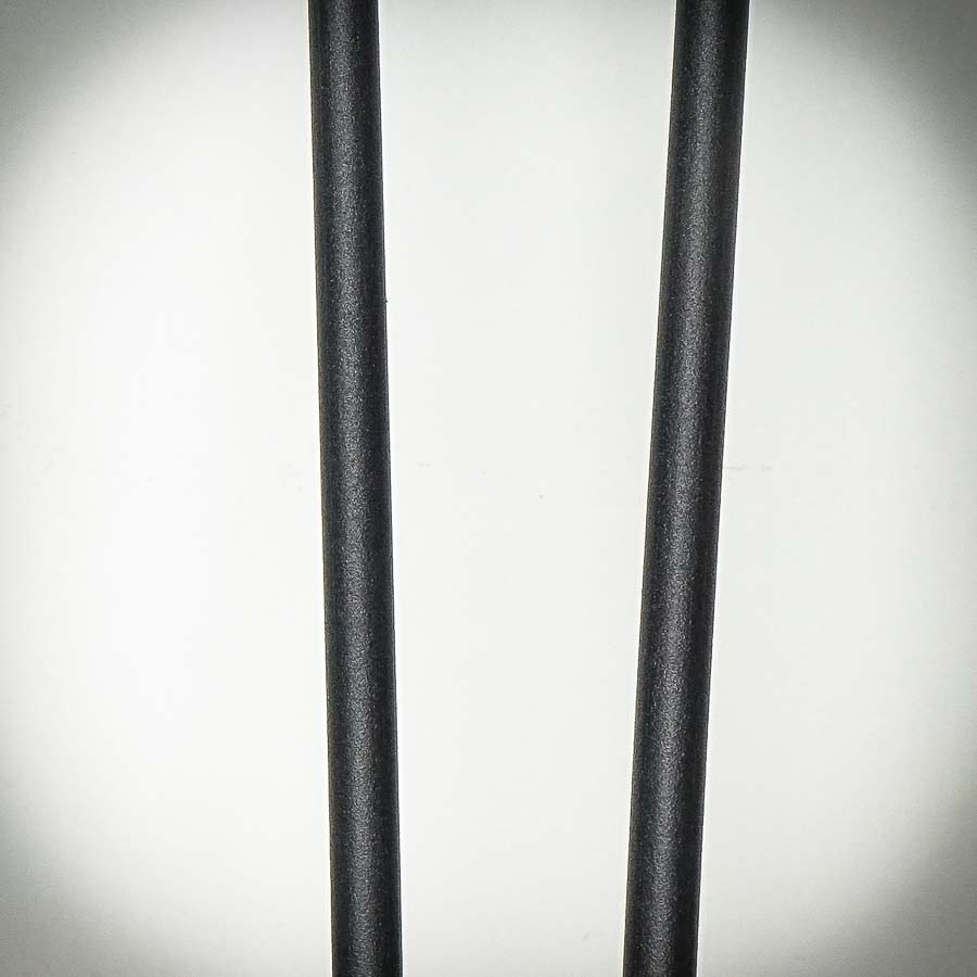 HAIRPIN Leg Made of Rod - Double 73 BLACK