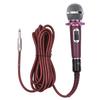 Dynamic Handheld Cardioid Condenser Microphone Wired Mic 4.5m 15ft Cable 6.35mm Plug for Music Singing Karaoke Stage