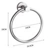 Anti Rust Towel Ring Black Corrosion Resisting Silver