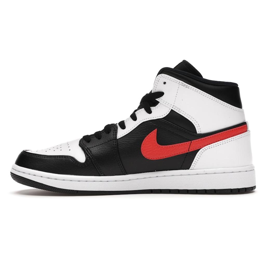 Air Jordan 1 Mid Chile Red Unisex Sneakers White Black 554724-075