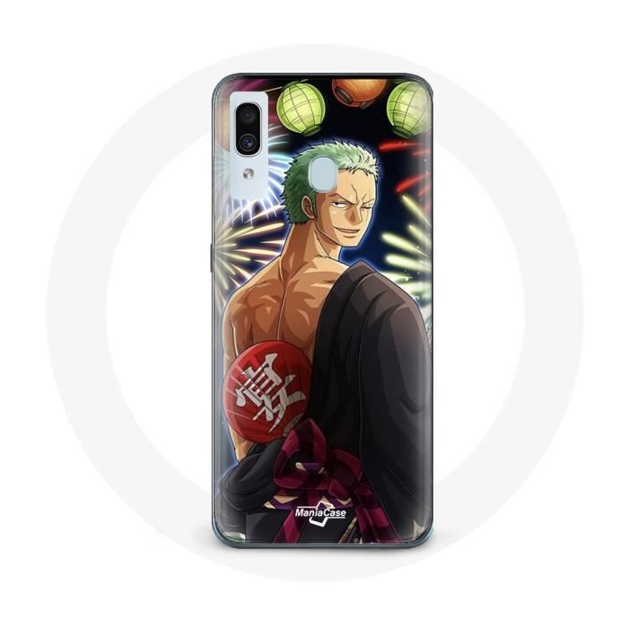 Pouzdro - Maniacase - Samsung Galaxy A40 - One Piece Veselé Vánoce - Anime Manga - Měkké