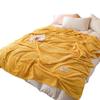 Summer Blankets Bed Coral Fleece Blanket for Sofa Throws Striped Warm Plaid Fleece Bed Cover Flannel Blanket