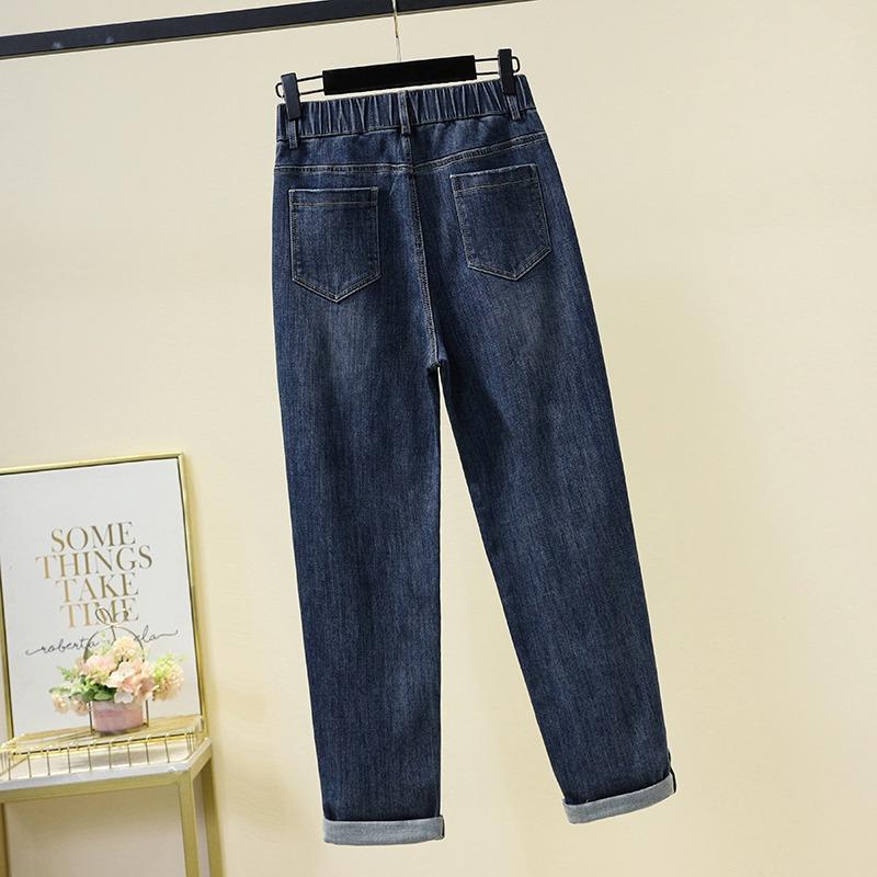 

Новые брюки женские Niche Design Sense Thin Jeans 5XL темно-синий
