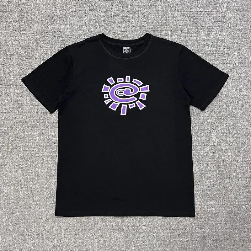 Summer Men's Women's Fashion Casual Oversized Tees Sun Roll T-shirt Casual Street Graphic Summer T-shirts Tops