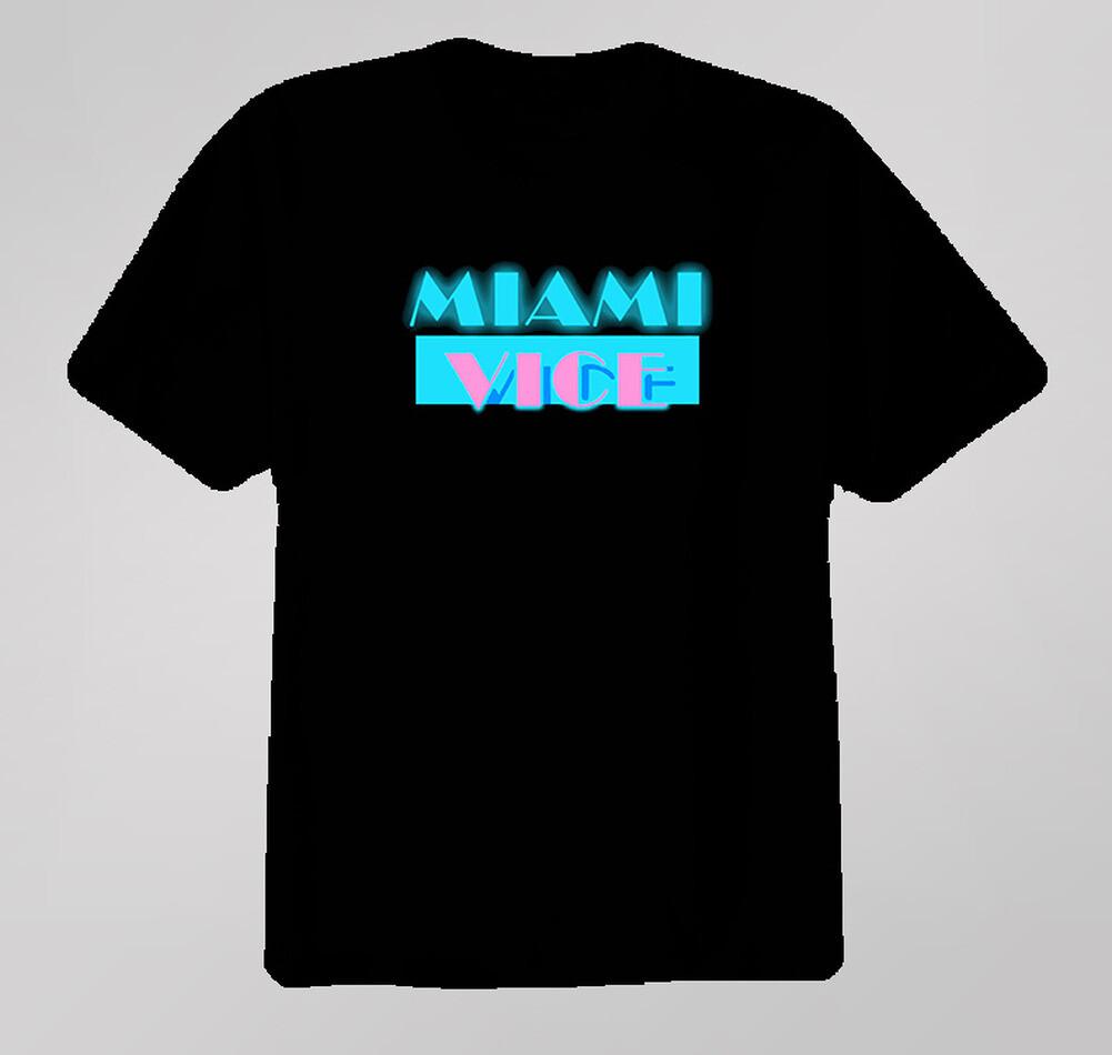 Miami Vice Classic Show Cool T Shirt Mens Womens Tees Top 4XL