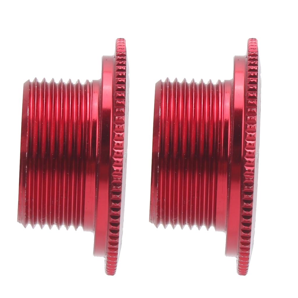 2pcs M18 Bicycle Crank Cover Screw Cap Dustproof Waterproof Aluminum Alloy Parts for Prowheel Hollow Integrated