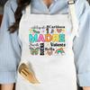 Smart Intelligent Brave Beautiful Mom Print Women Apron Mama Pocket for Cooking Baking Aprons Mother's Day Birthday Gift for Mom