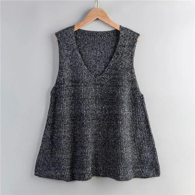 A-line Loose Pullover Vest Women's Spring Sweater Vest Korean Sleeveless Waistcoat Jacket