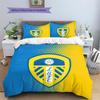 Leeds United Pattern Bedding Quilt Set  Home Decoration  Gift (1 * Duvet Cover + 2 * Pillowcase  Without Core).xwn