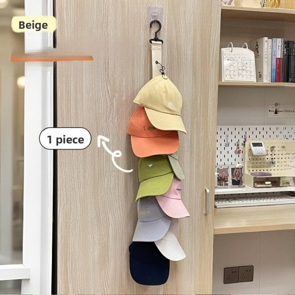 10-1set Hat Storage, with 8 Clips, Can Hold 8 Baseball Caps, Used for Home and Closet Hat Storage, Home Scenes, Wardrobe Hat Hanging Artifact