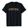 Pride LGBTQ Rainbow Design T-shirt Cotton Short Sleeve Loose Male Tshirts Unisex Streetwear Fashion Graphic Print Merch Tees Top