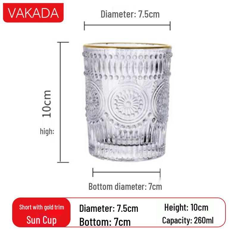 VAKADA All-Purpose High Borosilicate Glass Cup