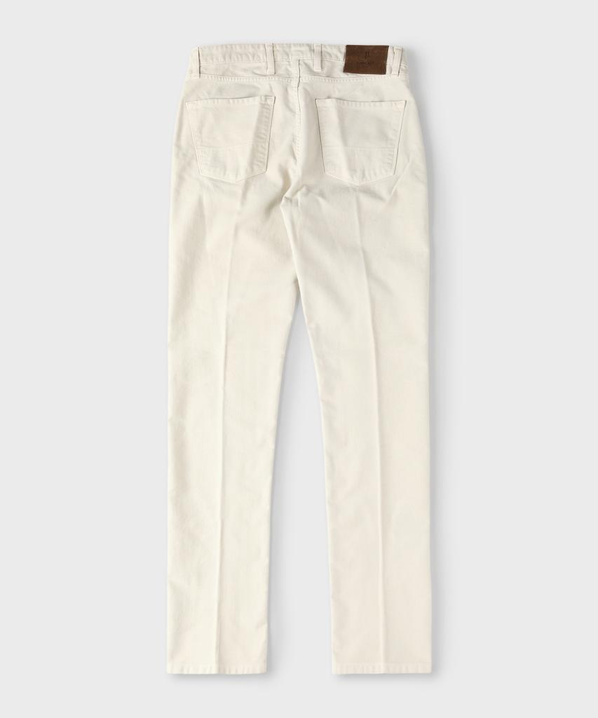 PANICALE Ivory Regular Fit Classic Cotton Pants
