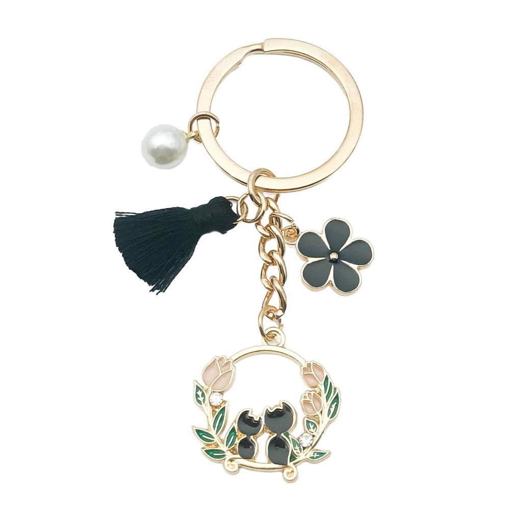 Cute Kitten Cartoon Keychain Pendant - Anime Backpack Decoration & Gift