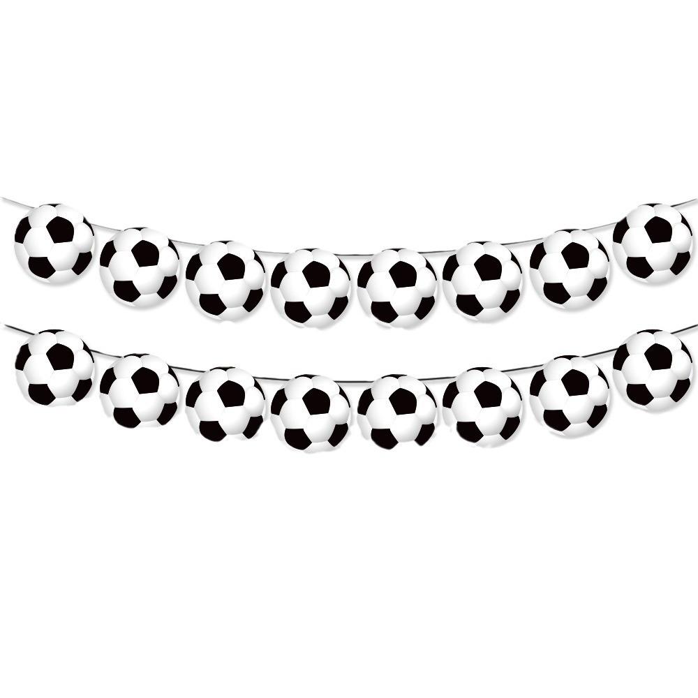 Generation Football Birthday Party Tableware Set Sports Flag Balloon Paper Tray Cup Tablecloth Decorative Items Party Supplies