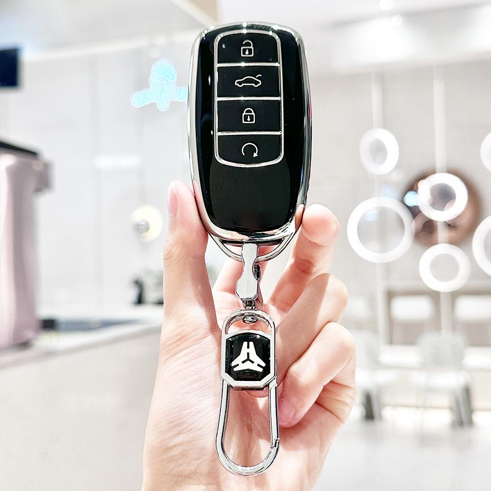 For Chery Tiggo 8 Pro Tiggo 8Plus New 5 Plus 7 Pro 4 Tiggo 4 5X 7 Pro 8 Exeed Txl Tx Lx Tpu Shell Fob Holder Car Key Case Cover