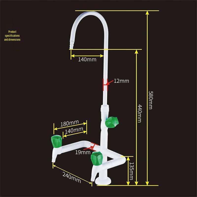 All-Copper Laboratory Three-Port Faucet Standard