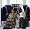 Korean Kpop Ateez MINGI Blanket Flannel Printed  Breathable Super Warm Throw Blankets for Home Travel Bedding Throws
