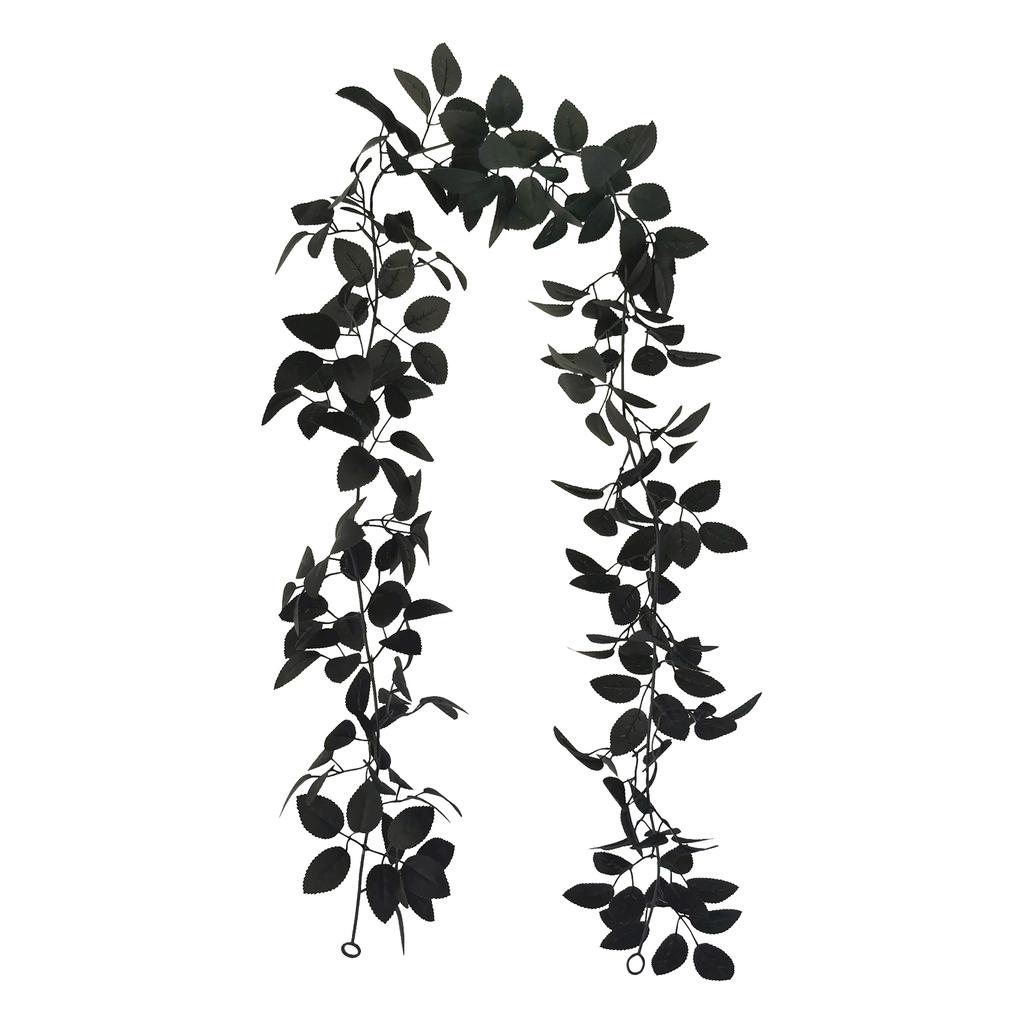 Artificial Rose Leaf Garland Realistic Faux Vine Hanging Decorative Plant for Indoor and Outdoor Halloween Event Decor