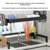 Wall Hanging Dish Drainer For Kitchen Counter With Drainage And Storage Function