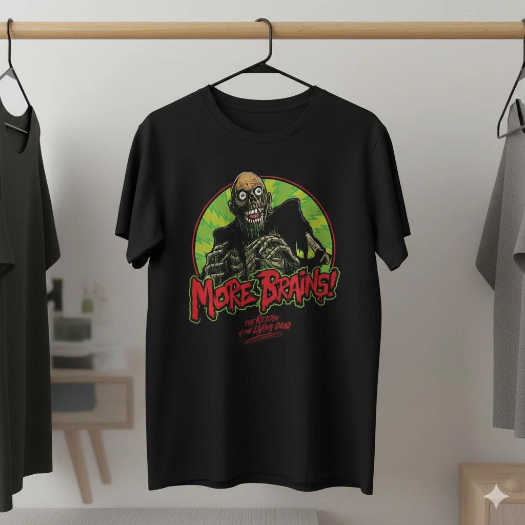 Unisex Adult Casual Movie Return of the Living Dead More Brains Hor... XXXL