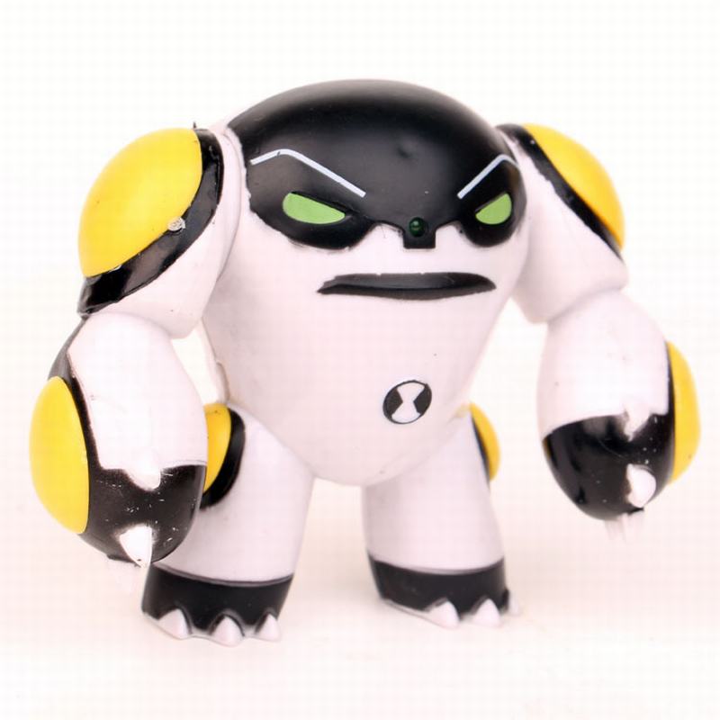 9Pcs/Set 10 Ben Tennyson Four Arms Grey Matter Kineceleran Diamondhead Heatblast Pvc Action Figures For Kids Toys Gifts