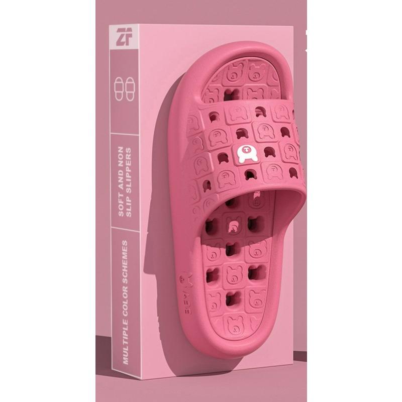 Couple Slippers Women s EVA Anti Odor and Anti Slip Household Summer Bathroom Slippers Women s Cute Indoor Home Slippers 40-41 розы красного 1954₽