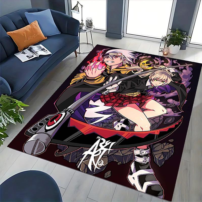 1pc Anime Cartoon Design Ryuko Chair Mat - Non-Slip Office Rug for Home Decor, Gaming Room, Seasonal Gift.T084