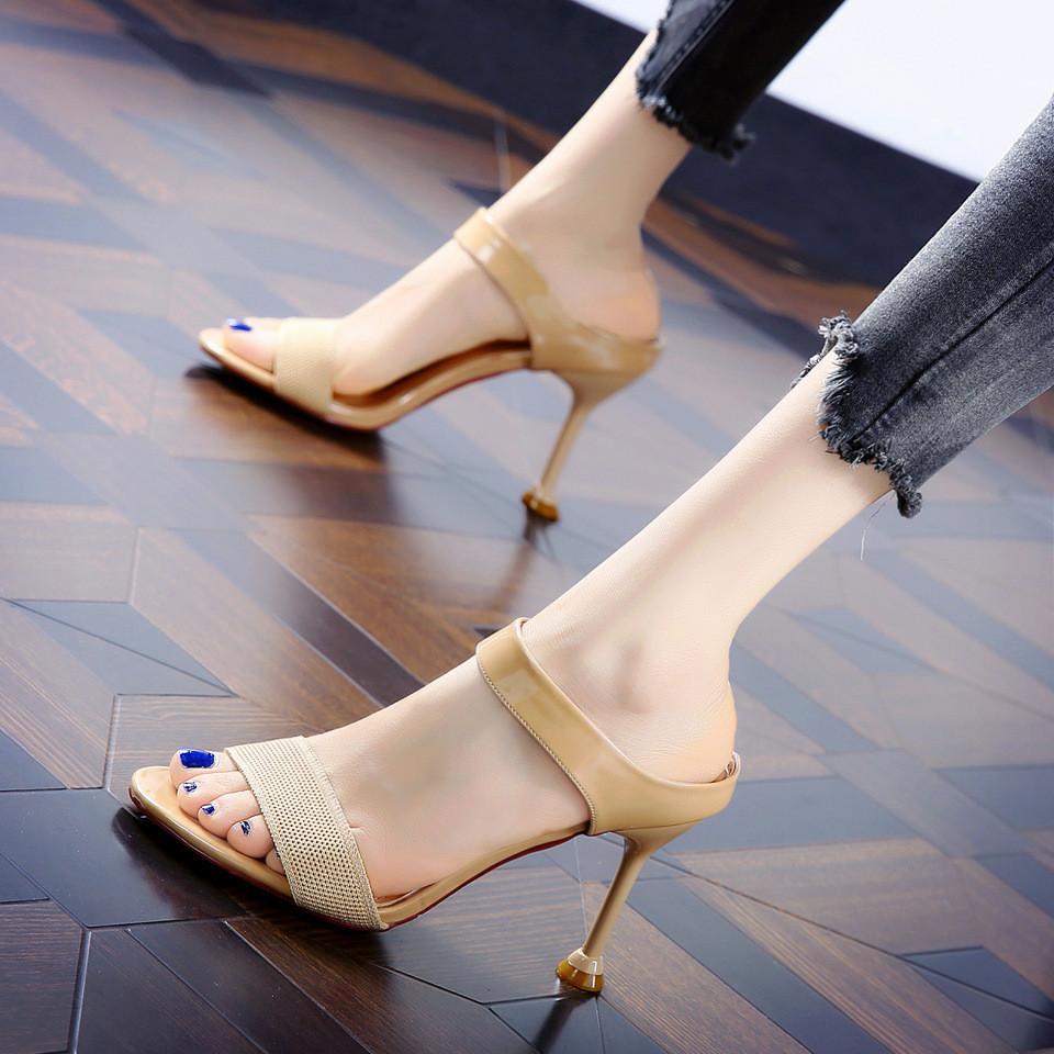 Fashion Womens Open Toe Sandals With Thin Heel For Casual Summer Wear