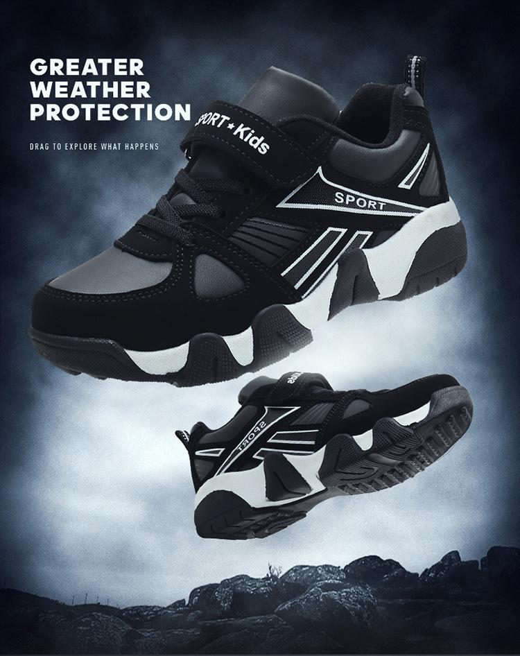 Boys' Breathable Non-slip Running Shoes for Ages 6-12 – Wear-resistant, Trendy, Spring/Autumn