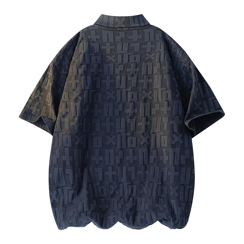 Short-sleeved Polo Shirt For Men, Summer Lapel Top, Loose Half-sleeved T-shirt