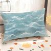 Wave Pattern Decorative Pillowcase Suitable For Sofa Bedroom Car Pillow Cover Cushion Rectangular Back Cushion