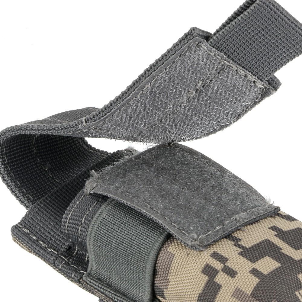 Tactical Molle M5 Flashlight Pouch CQC Single Pistol Magazine Pouch Torch Holder Case Outdoor Hunting Knife Light Holster Bag  4.9