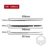 Carbon Fiber Car Accessories Trunk Tail Decorative Modified Exterior Trim Cover Sticker For Toyota Corolla 2007 2008 2009-2013