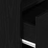 Nightstand with Drawer Black 25 X 31 X 66 Cm