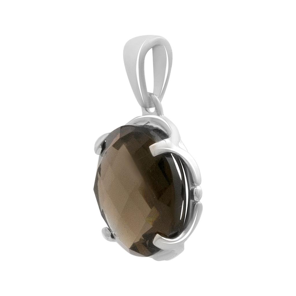 Silver Pendant with Rauchtopaz (smoky Quartz) 4.387ct (2180531)